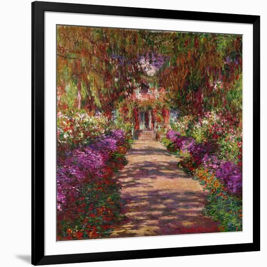 A Pathway in Monet's Garden, Giverny, 1902-Claude Monet-Framed Giclee Print