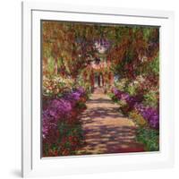 A Pathway in Monet's Garden, Giverny, 1902-Claude Monet-Framed Giclee Print