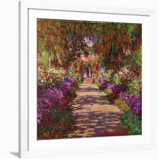 A Pathway in Monet's Garden, Giverny, 1902-Claude Monet-Framed Giclee Print