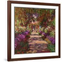 A Pathway in Monet's Garden, Giverny, 1902-Claude Monet-Framed Giclee Print