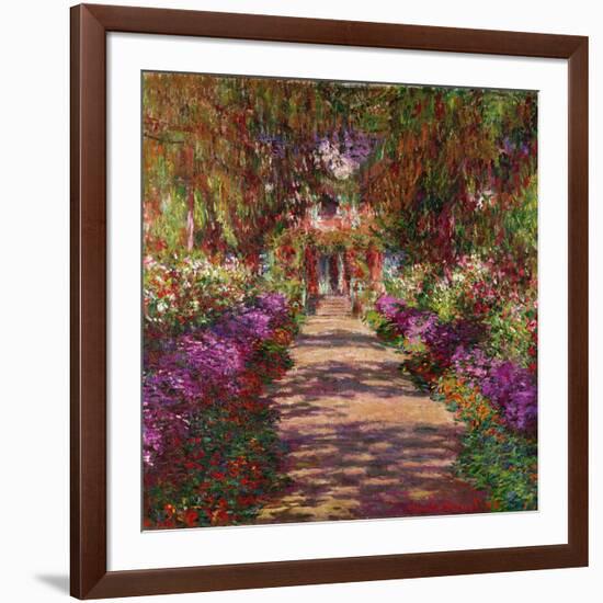 A Pathway in Monet's Garden, Giverny, 1902-Claude Monet-Framed Giclee Print