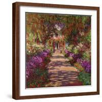 A Pathway in Monet's Garden, Giverny, 1902-Claude Monet-Framed Giclee Print