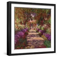 A Pathway in Monet's Garden, Giverny, 1902-Claude Monet-Framed Giclee Print