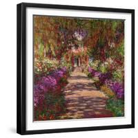 A Pathway in Monet's Garden, Giverny, 1902-Claude Monet-Framed Giclee Print