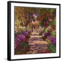 A Pathway in Monet's Garden, Giverny, 1902-Claude Monet-Framed Giclee Print