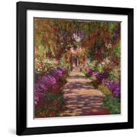 A Pathway in Monet's Garden, Giverny, 1902-Claude Monet-Framed Giclee Print