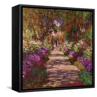 A Pathway in Monet's Garden, Giverny, 1902-Claude Monet-Framed Stretched Canvas