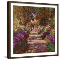 A Pathway in Monet's Garden, Giverny, 1902-Claude Monet-Framed Giclee Print