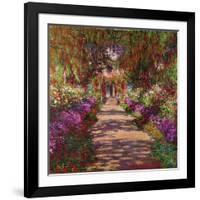 A Pathway in Monet's Garden, Giverny, 1902-Claude Monet-Framed Giclee Print