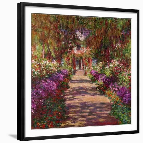 A Pathway in Monet's Garden, Giverny, 1902-Claude Monet-Framed Giclee Print