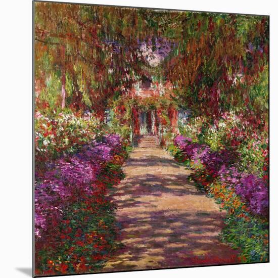 A Pathway in Monet's Garden, Giverny, 1902-Claude Monet-Mounted Giclee Print