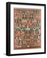 A Paubha of Eleven-Headed Avalokiteshvara-null-Framed Giclee Print