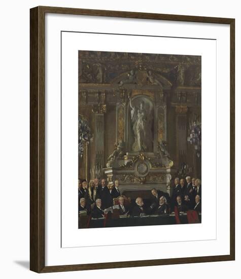 A Peace Conference at the Quai d'Orsay-Sir William Orpen-Framed Premium Giclee Print