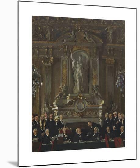 A Peace Conference at the Quai d'Orsay-Sir William Orpen-Mounted Premium Giclee Print