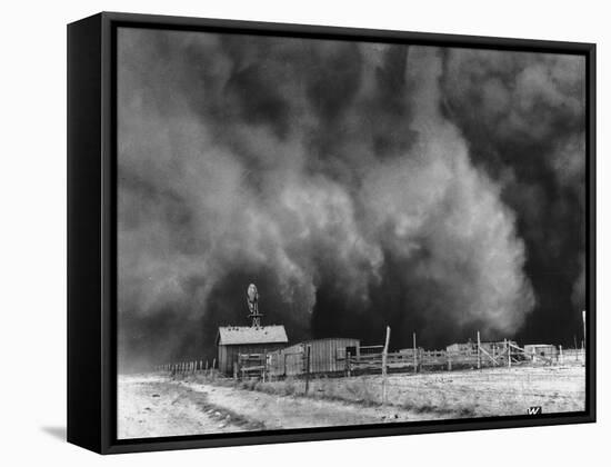 A Peaceful Little Ranch in Boise City, Oklahoma-null-Framed Stretched Canvas