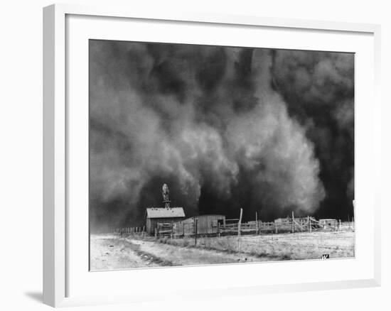 A Peaceful Little Ranch in Boise City, Oklahoma-null-Framed Photographic Print