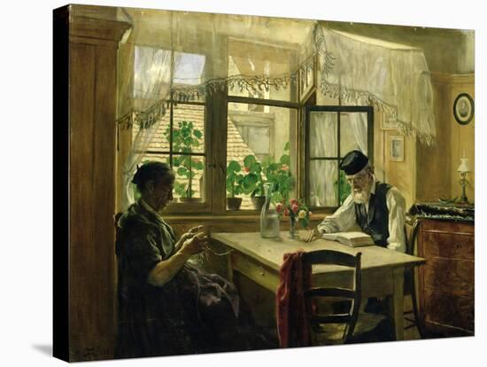 A Peaceful Sunday, 1876-Hans Thoma-Stretched Canvas