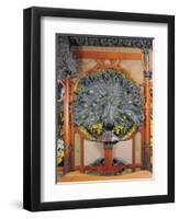 A Peacock, from the Central Panel of a Mural from the Fouquet Jewellers in Paris, 1901-Alphonse Mucha-Framed Giclee Print