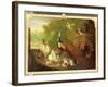 A Peacock, Turkey and Other Birds in an Ornamental Garden-Marmaduke Cradock-Framed Giclee Print