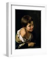 A Peasant Boy Leaning on a Sill, 1670-1680-Bartolome Esteban Murillo-Framed Giclee Print