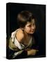 A Peasant Boy Leaning on a Sill, 1670-1680-Bartolome Esteban Murillo-Stretched Canvas
