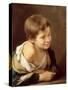 A Peasant Boy Leaning on a Sill, 1670-80-Bartolome Esteban Murillo-Stretched Canvas