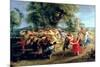 A Peasant Dance, 1636-40-Peter Paul Rubens-Mounted Giclee Print