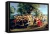 A Peasant Dance, 1636-40-Peter Paul Rubens-Framed Stretched Canvas