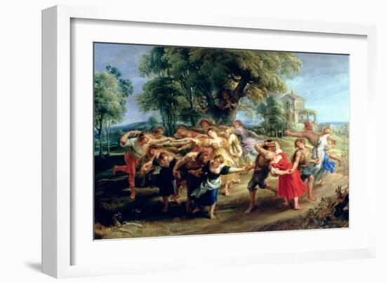 A Peasant Dance, 1636-40-Peter Paul Rubens-Framed Giclee Print