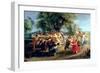 A Peasant Dance, 1636-40-Peter Paul Rubens-Framed Giclee Print