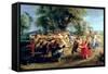 A Peasant Dance, 1636-40-Peter Paul Rubens-Framed Stretched Canvas