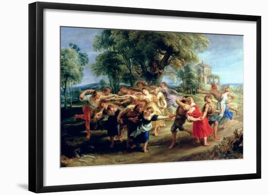 A Peasant Dance, 1636-40-Peter Paul Rubens-Framed Giclee Print