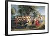 A Peasant Dance-Peter Paul Rubens-Framed Art Print