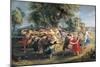 A Peasant Dance-Peter Paul Rubens-Mounted Art Print