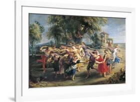 A Peasant Dance-Peter Paul Rubens-Framed Premium Giclee Print