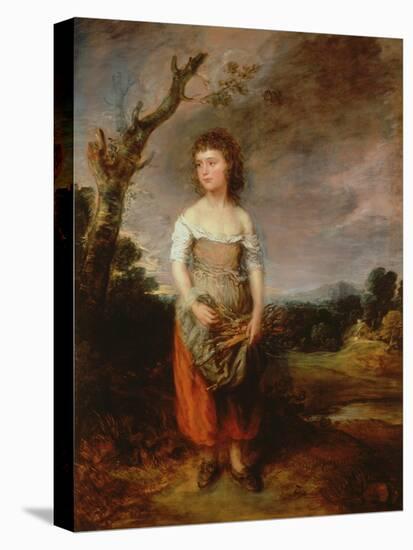 A Peasant Girl Gathering Faggots in a Wood, 1782-Thomas Gainsborough-Stretched Canvas