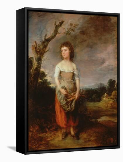 A Peasant Girl Gathering Faggots in a Wood, 1782-Thomas Gainsborough-Framed Stretched Canvas