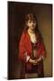 A Peasant Girl in a Red Shawl-Alexei Alexevich Harlamoff-Mounted Giclee Print