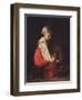 A Peasant Girl with a Calf, 1829-Alexei Gavrilovich Venetsianov-Framed Giclee Print