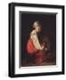 A Peasant Girl with a Calf, 1829-Alexei Gavrilovich Venetsianov-Framed Giclee Print