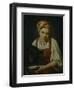 A Peasant Girl with a Calf, End 1820S-Alexei Gavrilovich Venetsianov-Framed Giclee Print