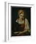 A Peasant Girl with a Calf, End 1820S-Alexei Gavrilovich Venetsianov-Framed Giclee Print