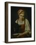 A Peasant Girl with a Calf, End 1820S-Alexei Gavrilovich Venetsianov-Framed Giclee Print