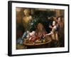 A Peasant Pours a Drink for a Woman While Her Husband and Maid Sleep, 1739-Aert Schouman-Framed Giclee Print