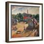 A Peasant Village, 1927-Karoly Patko-Framed Giclee Print