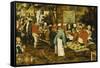 A Peasant Wedding Feast, 1630-Pieter Brueghel the Younger-Framed Stretched Canvas