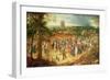 A Peasant Wedding-Pieter Bruegel the Elder-Framed Giclee Print