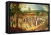 A Peasant Wedding-Pieter Bruegel the Elder-Framed Stretched Canvas