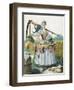 A Peasant Woman, circa 1735-Martin Engelbrecht-Framed Premium Giclee Print