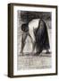 A Peasant Woman with Hands in the Ground-Georges Seurat-Framed Giclee Print